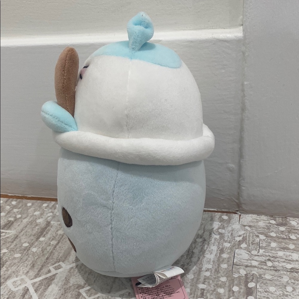 White and Blue Stuffed Boba Cat - Picture 16 of 16